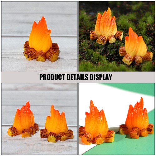 10 Pcs Lagerfeuer -Ornamente Im Mikrohaus Mini-Lagerfeuer-Modell - Bild 11 von 12