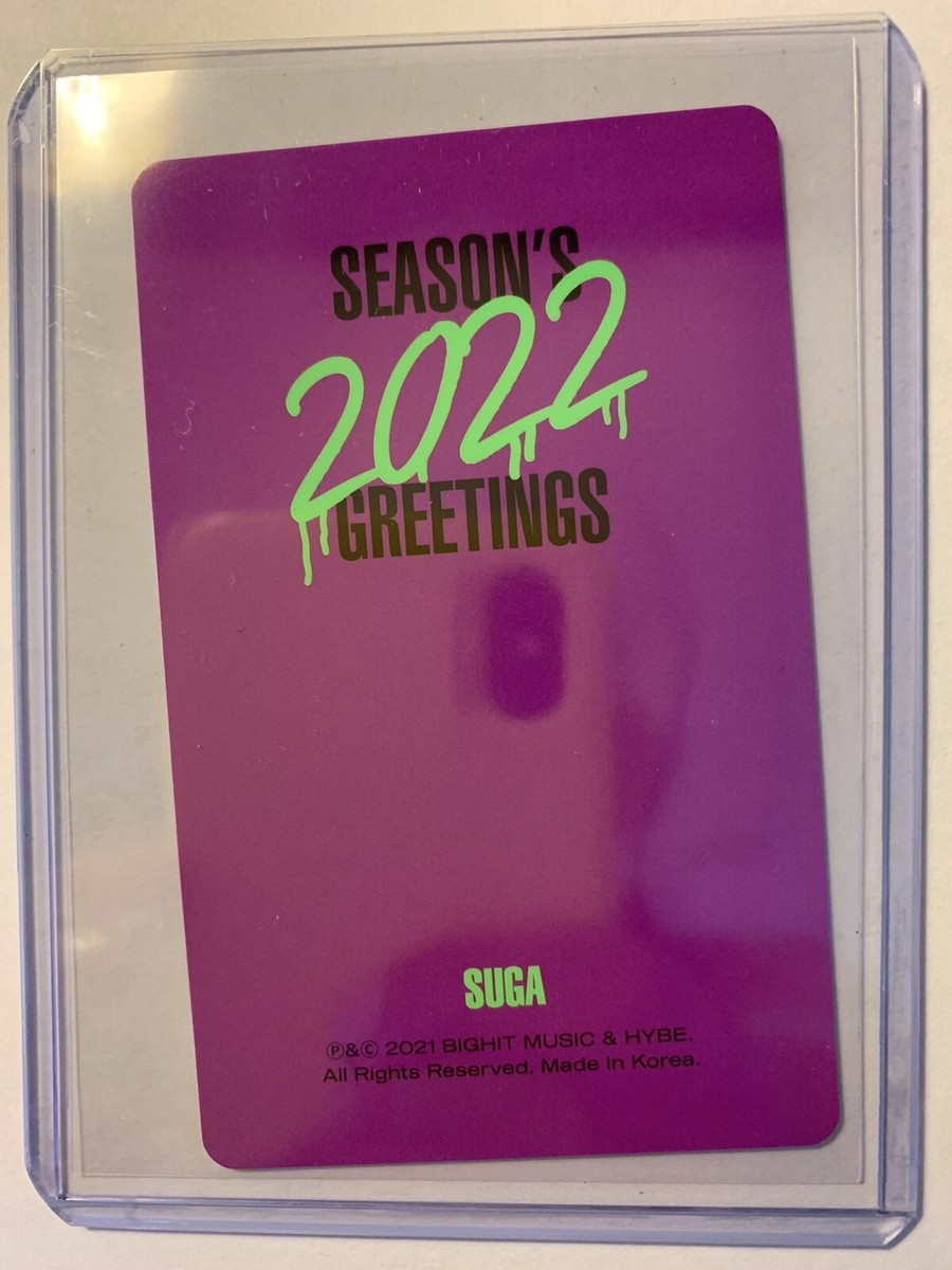 BTS Official Season's Greeting 2022 Photocard SUGA (US Seller) | eBay