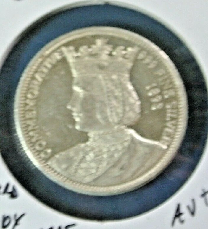 1893 BOARD OF LADY MANAGERS COLUMBIAN QAURTER AU++ WITH LUSTRE - Image 4 of 4