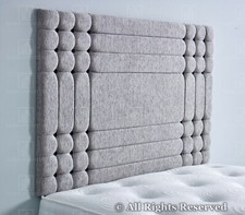 Bed Headboard 36" Chicago Cubes KINGSIZE | DOUBLE | SINGLE  Chenille