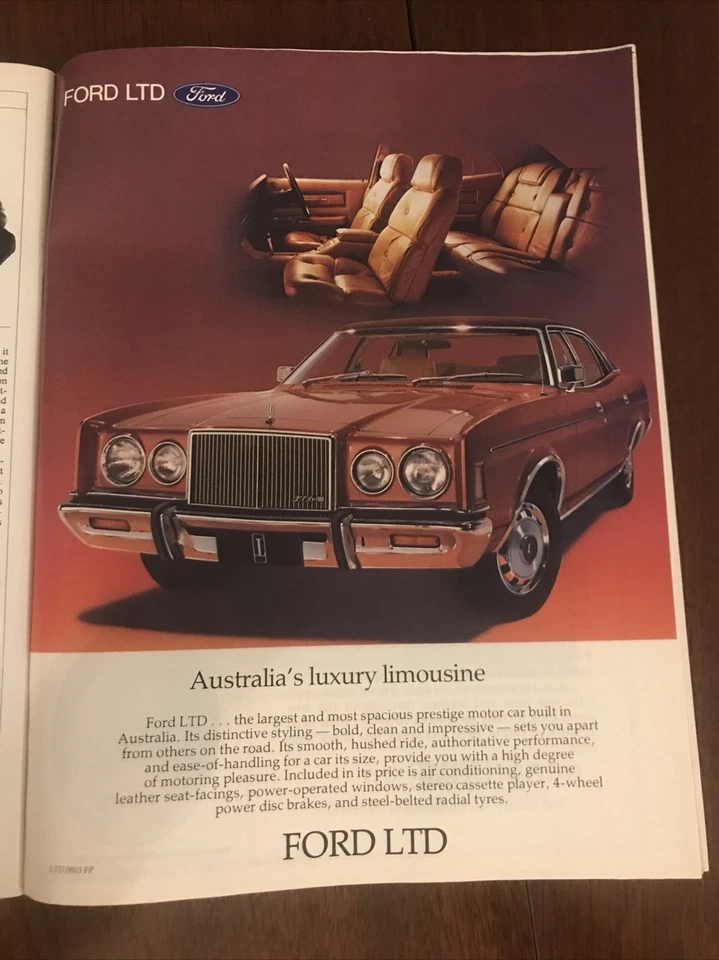 Original 1977 Ford LTD vintage advertising Automobilia - image 1 of 1