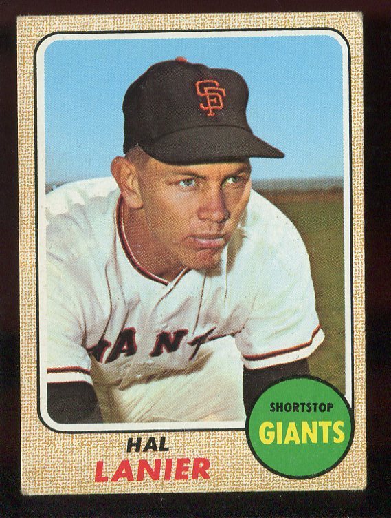 Baseball Card 1968 Topps # 436 Hal Lanier San Francisco Giants VG - G