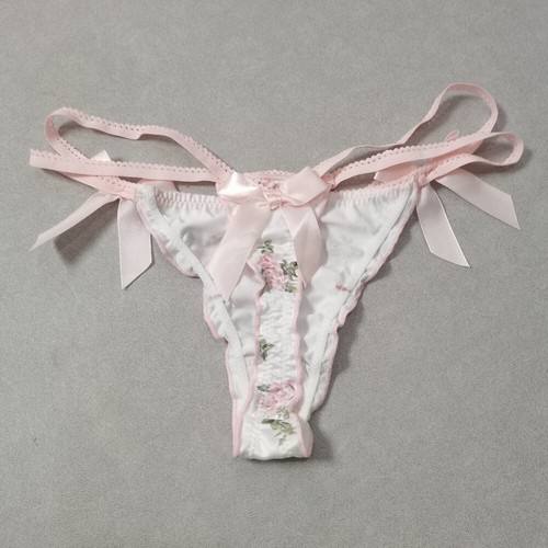 Cute Lovely Satin Gstring Thong Panties with Ruffle Design for Sweety Girls - Picture 9 of 31