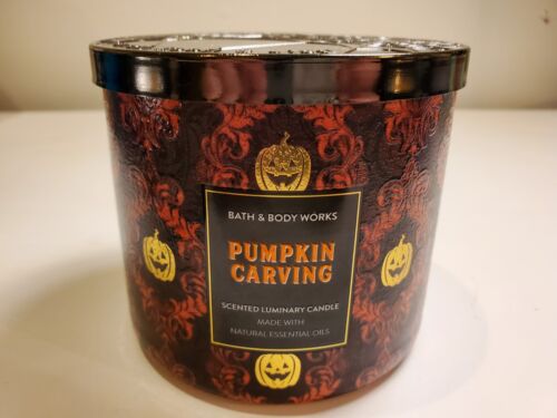 Pumpkin Carving 3-Wick Candle Bath & Body Works - Picture 1 of 4