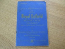 CATALOGUE PIECES DETACHEES MOTO ROYAL ENFIELD ENSIGN 150 SPRING FRAME 1955