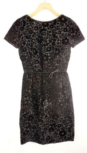 1950's L'Aiglon Black Velvet Dress Womens Small 2/
