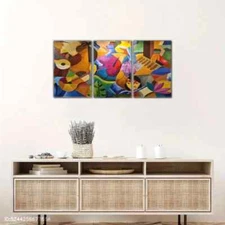 3pcs  Street Art, Pop Art, Abstract Art Style  Metal Print Ready to Hang Art