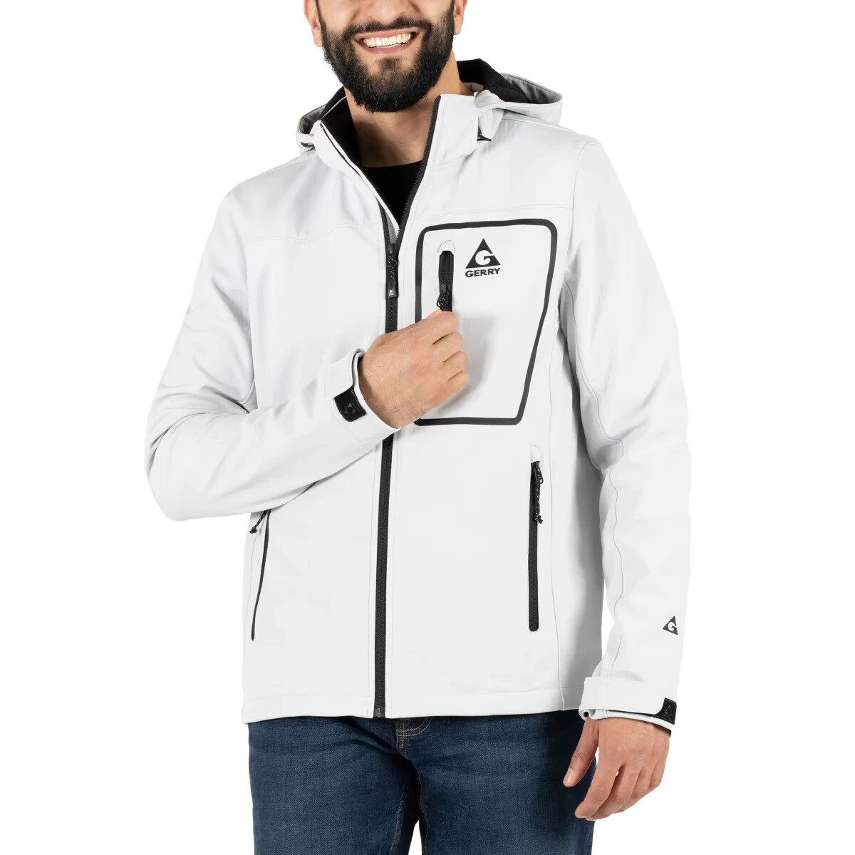 Gerry Men's Softshell Jacket Wind & Water Resistant, Zip-off