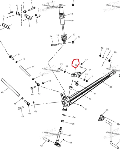 1 brazo de dirección izquierdo o derecho nuevo OEM POLARIS 2003 2004 PRO X 600 700 800 XR  Foto 4 de 4