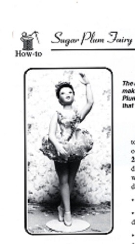 1:12 Dollhouse DollSewing in Miniature Pattern:SUGAR PLUM FAIRY MAILED PS941 - Picture 2 of 2