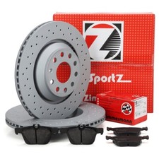 Kit Dischi Pastiglie Forati Zimmermann Posteriori VW Golf GTI / R Audi A3 S3