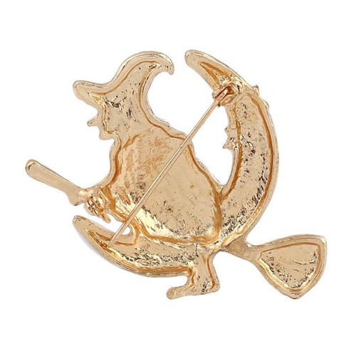 Delicate Witch Halloween Brooch Party Brooches Miss Pearlescent - Picture 9 of 11