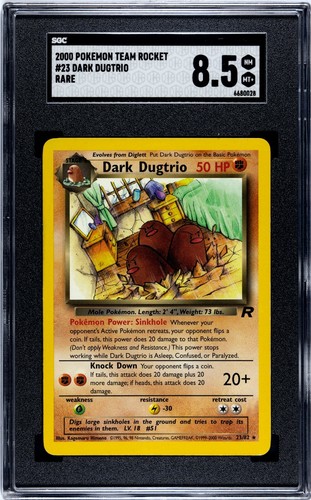 Dark Dugtrio (Unlimited) graded SGC 8.5 for sale on eBay