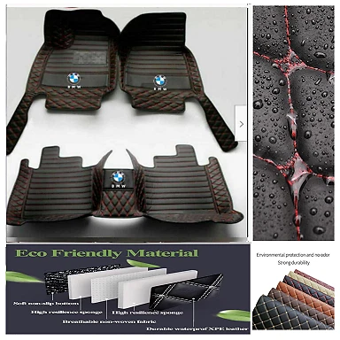 Custom For BMW All Model Car Floor Mats Carpets Waterproof Cargo Liners Handmade - Imagen 4 de 42