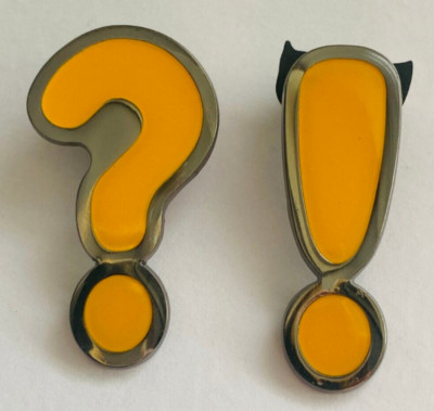 World of Warcraft Blizzcon Quest Pin Set ! and ? Series 3 2017 Darkmoon Faire