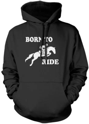 HOTSCAMP Born To Ride - Horse Rider Riding Kids Unisex Hoodie