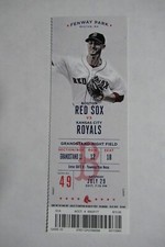 BOSTON RED SOX VS ROYALS 7/29/2017 FULL TICKET ~ EDUARDO NUNEZ (2 HRs) 
