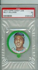 1973 topps Candy lids Billy Williams  psa 5 Cubs