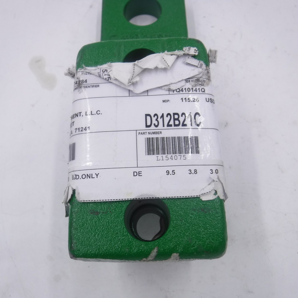 Genuine OEM John Deere L154075 Drawbar Strap for 1654 1854 6105R  