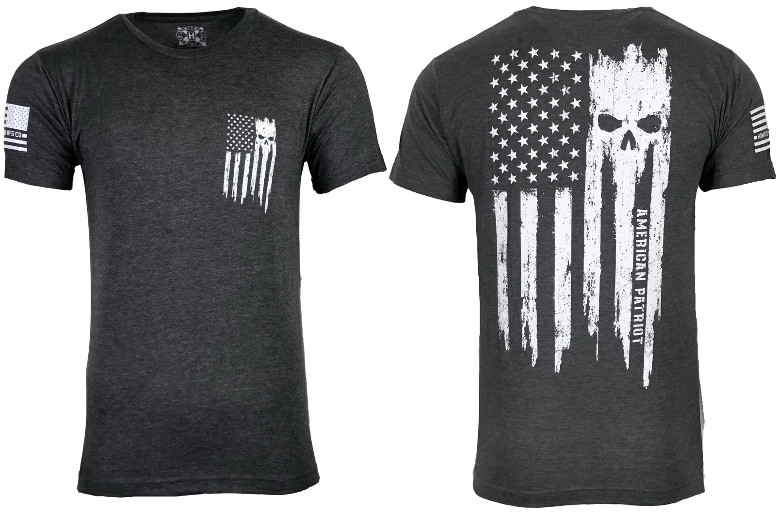 Howitzer Style Men's T-Shirt PATRIOT TORN Military Grunt M L XL 2XL