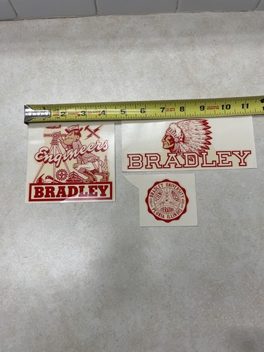 Calcomanía Angelus vintage - Universidad Bradley, ingenieros - Peoria, Illinois - Imagen 6 de 8