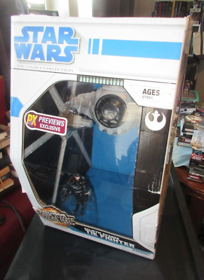 Star Wars Legacy Ecliptic Evader Tie Fighter 2008 - MIB PX Previews Never Opened