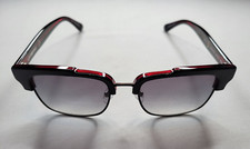 MIKLI BY ALAIN MIKLI ML1325 C001 BLACK ON RED UNISEX SUNGLASSES