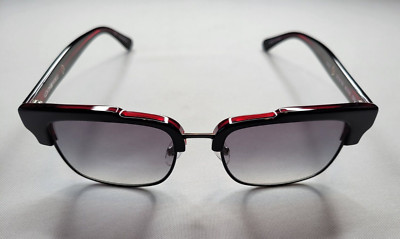 MIKLI BY ALAIN MIKLI ML1325 C001 BLACK ON RED UNISEX SUNGLASSES