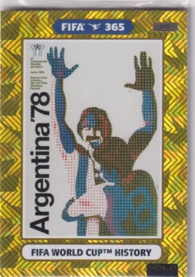 Panini Adrenalyn FIFA 365 2021 Nr. 380 World Cup History Gold 1978 Argentina