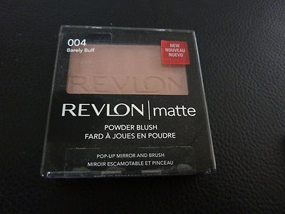Revlon Matte Powder Blush w/ Pop Up Mirror - BARELY BUFF #004 - BUY MORE & SAVE