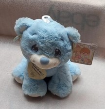 8 Inch Precious Moments Blue Charlie Bear Plush Stuffed Animal by Aurora