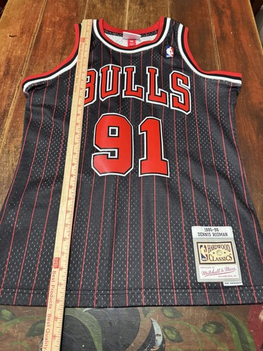Mitchell Ness Swingman Dennis Rodman #91 Chicago Bulls 1995-96 Jersey Medium Men - Picture 5 of 9