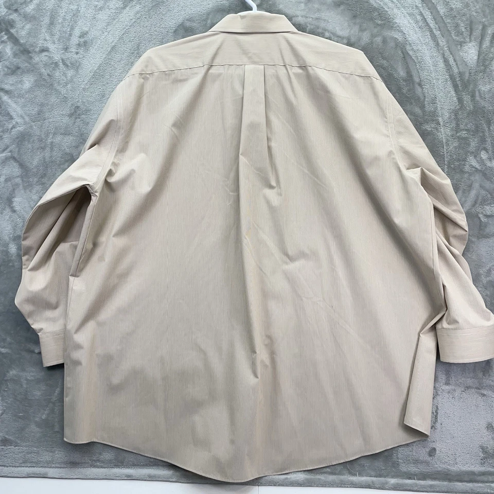 Camisa Stafford Hombres 20 Grande 36-37 SUPER Vestido de tela ancha Trabajo Negocios Esencial Foto 3 de 4