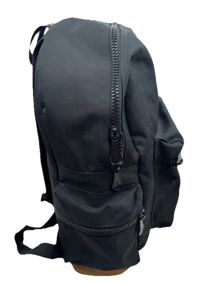 Mochila de Colección Everest Cruz Roja Americana Negra/Marrón Gamuza Cuero Parte Inferior LEER Foto 3 de 4