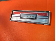 Amc Amx 70 Dash Number 18886 Nice Metal Near End Of Production Emblem