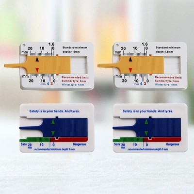 4 Pcs Profiltiefenmesser Für Autoreifen Die Autowartung Reifenmessertiefe