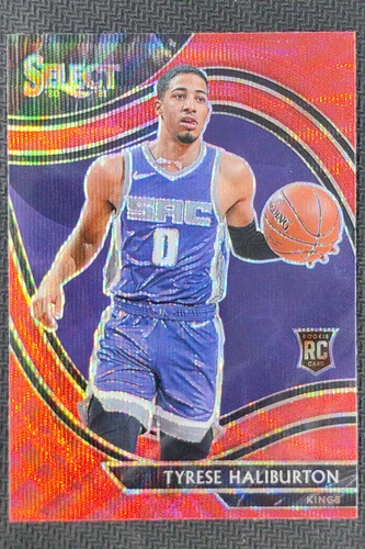 2020-21 Panini Select Tyrese Haliburton RC Rookie Courtside Red Wave #289