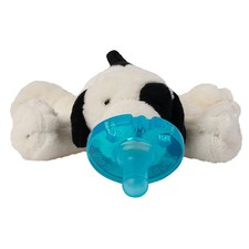 WubbaNub - Black and White Puppy Infant Pacifier
