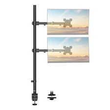 Stacked Monitor Mount, Dual Monitor Stand Vertical for 2 Computer Screens Max...