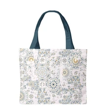Briarwood Lane Distressed Tiles Canvas Tote