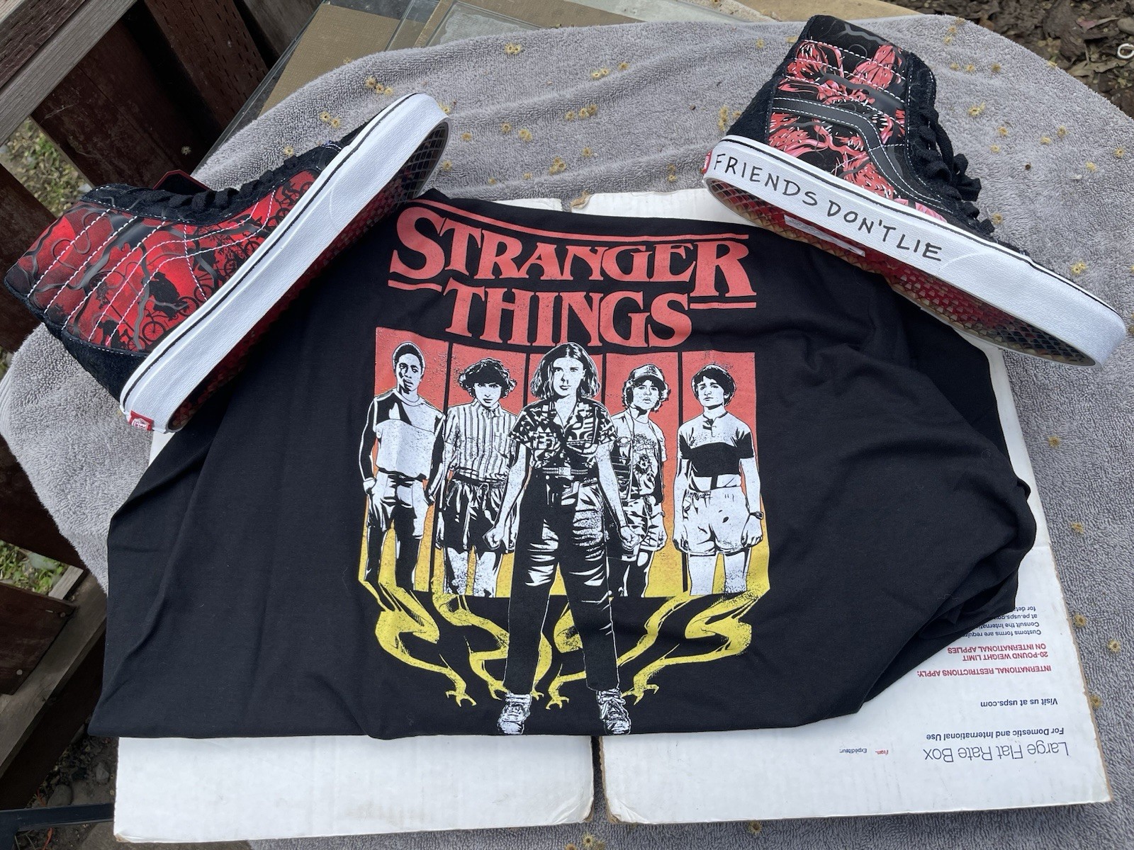 Stranger Things Shirt And Shoes Bundle ￼￼