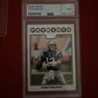 2008 Topps Tom Brady #3 New England Patriots Base Set PSA 9 Football Card