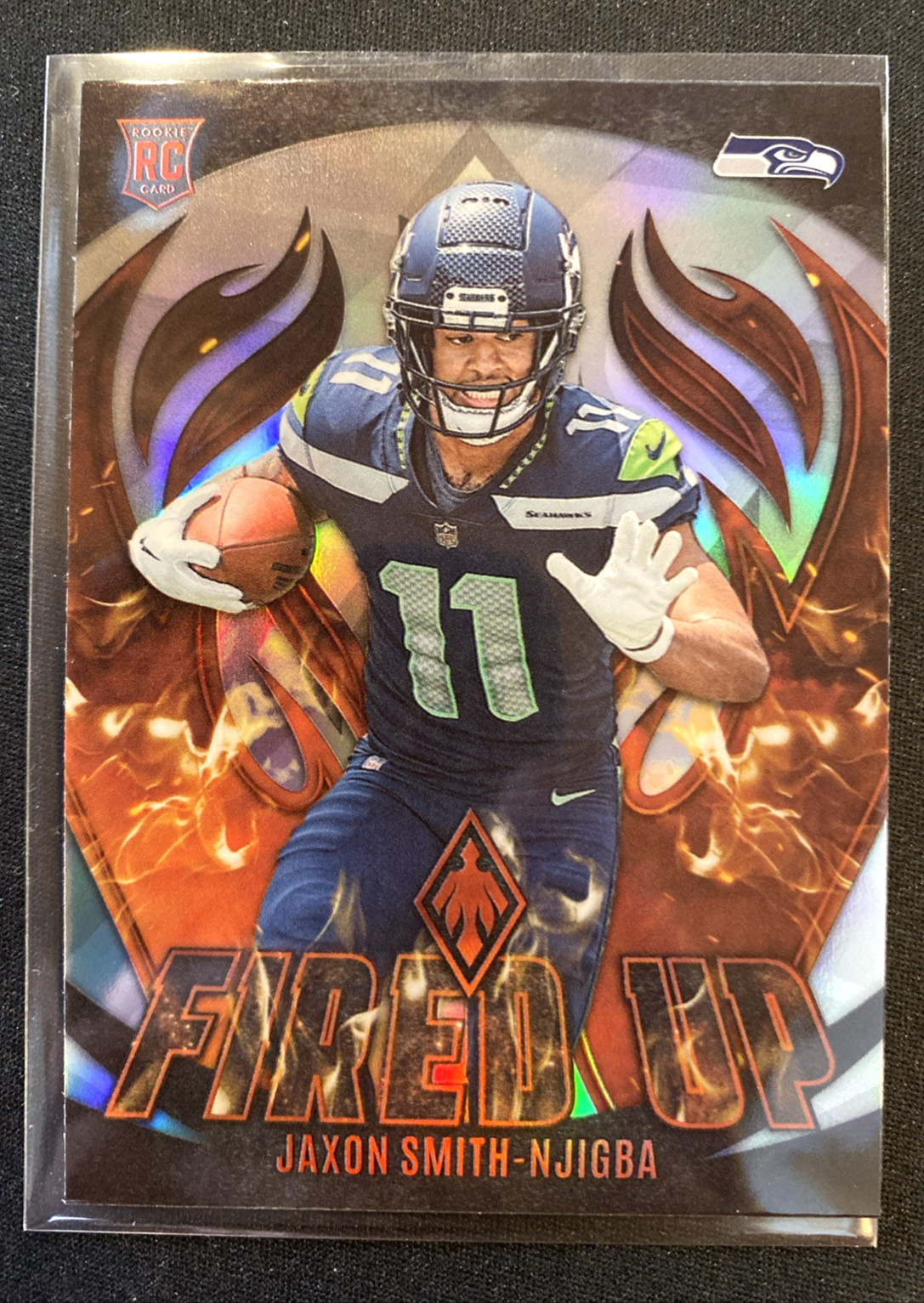 2023 Panini Phoenix - Fired Up Jaxon Smith-Njigba #FU-12 Silver (RC)