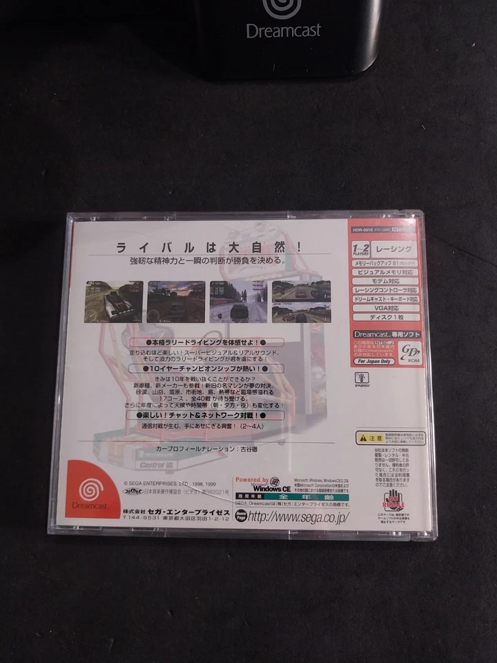 VOLANTE RACE CONTROLLER SEGA DREAMCAST HKT-7400 GIAPPONESE CON SEGA RALLY - Immagine 3 di 4