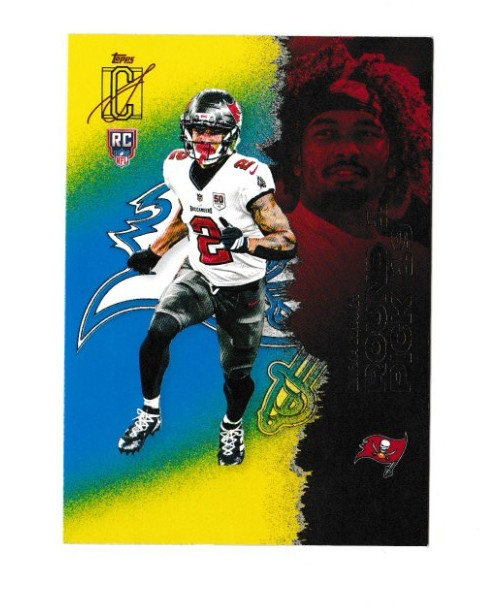 2025 Topps Signature Class #105 Emeka Egbuka Blue & Yellow Rookie RC