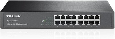TP-Link 16-Port Fast Ethernet Switch Desktop LAN 10/100Mbps Green Ethernet
