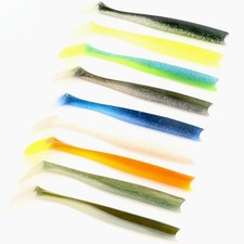 Soft Bait Cod Rock Fish Fishing Lures Boat Trolling Shad Jig Head Rig PVC Lures