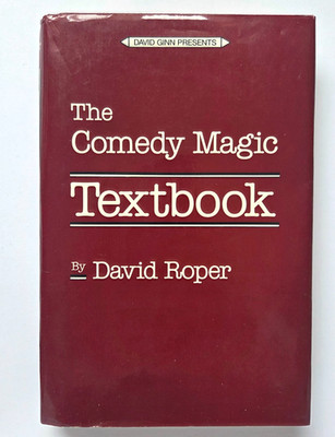 David Ginn Presents: The Comedy Magic Textbook by Roper, David - Hardback w/ DJ