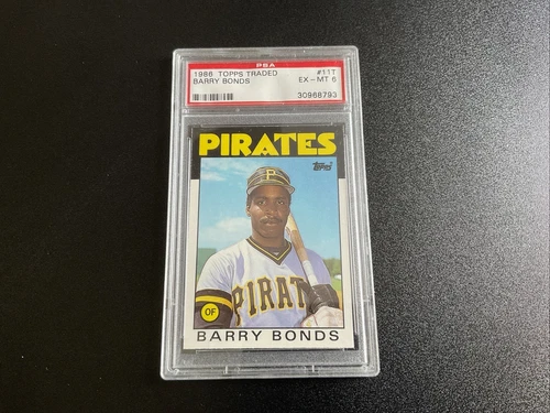 1986 Topps Traded Barry Bonds PSA 6 EX-MT