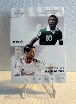 PELE * RONALDO * 2022 LEAF ''SPECIAL RELEASE'' LEGENDS DOUBLE #P-CR SOCCER CARD